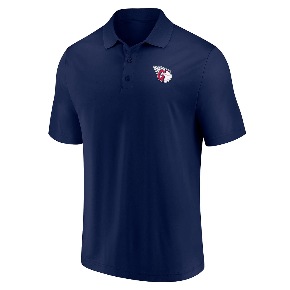 Polo Fanatics bleu marine pour hommes, Cleveland Guardians, série de victoires