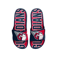 Men's FOCO Cleveland Guardians Logo Gel Slide Sandals