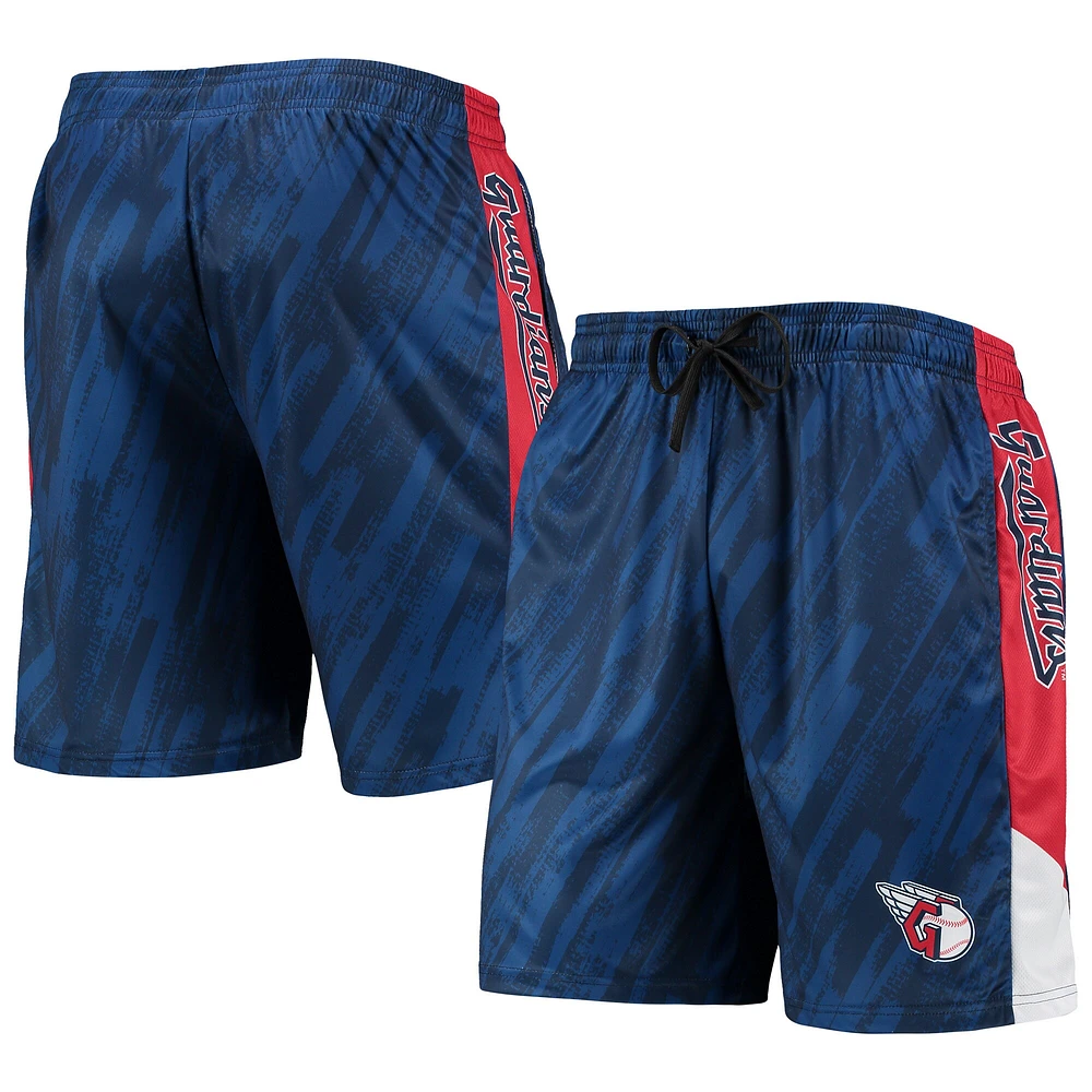 Short statique FOCO Cleveland Guardians pour homme bleu marine