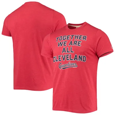 Cleveland Guardians Homage Hyper Local Tri-Blend T-Shirt - Red