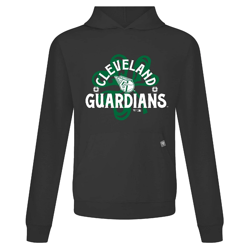 Men's Levelwear Cleveland Guardians St. Patrick's Day Relay Shamrock Pullover Hoodie