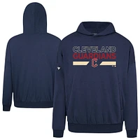 Men's Levelwear Navy Cleveland Guardians Accolade Contact No Hitter Pullover Hoodie