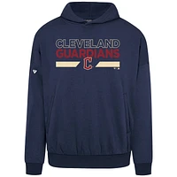 Men's Levelwear Navy Cleveland Guardians Accolade Contact No Hitter Pullover Hoodie