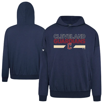 Men's Levelwear Navy Cleveland Guardians Accolade Contact No Hitter Pullover Hoodie