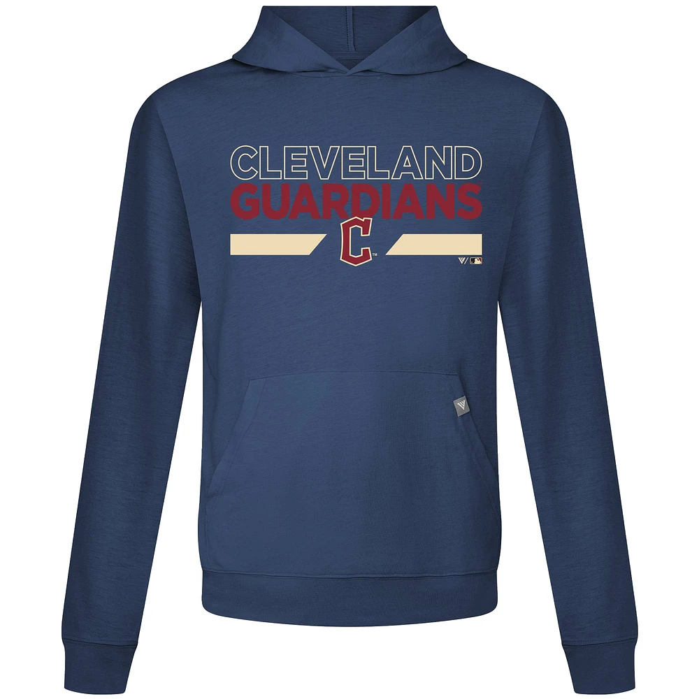 Men's Levelwear  Navy Cleveland Guardians City Connect Relay No Hitter Pullover Hoodie