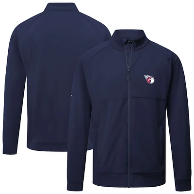 Men's Levelwear  Navy Cleveland Guardians Form Insignia 2.0 Full-Zip Jacket
