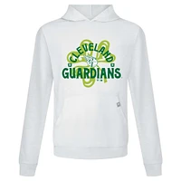 Sweat à capuche blanc Cleveland Guardians St. Patrick's Day Relay Shamrock pour homme Levelwear