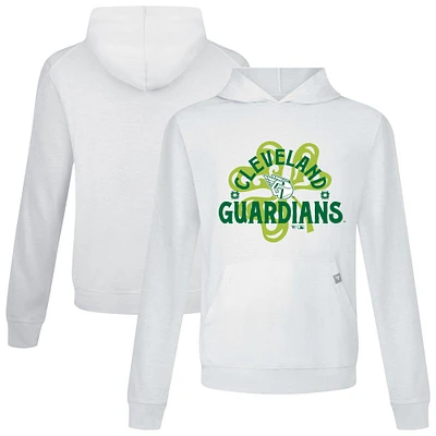 Sweat à capuche blanc Cleveland Guardians St. Patrick's Day Relay Shamrock pour homme Levelwear