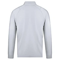 Men's Levelwear White Cleveland Guardians Theory Insignia 2.0 Quarter-Zip Pullover Top