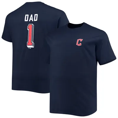 Cleveland Guardians Big & Tall Father's Day #1 Dad T-Shirt - Navy