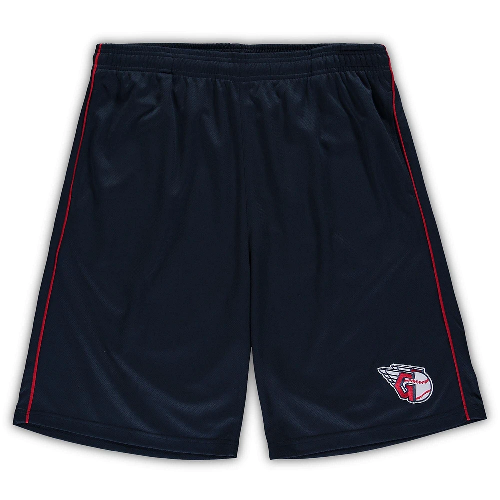 Short Homme Bleu Marine Cleveland Guardians Big & Tall Mesh