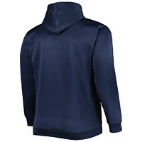 Sweat à Capuche Homme Bleu Marine Cleveland Guardians Fade Sublimated Fleece