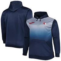 Sweat à Capuche Homme Bleu Marine Cleveland Guardians Fade Sublimated Fleece