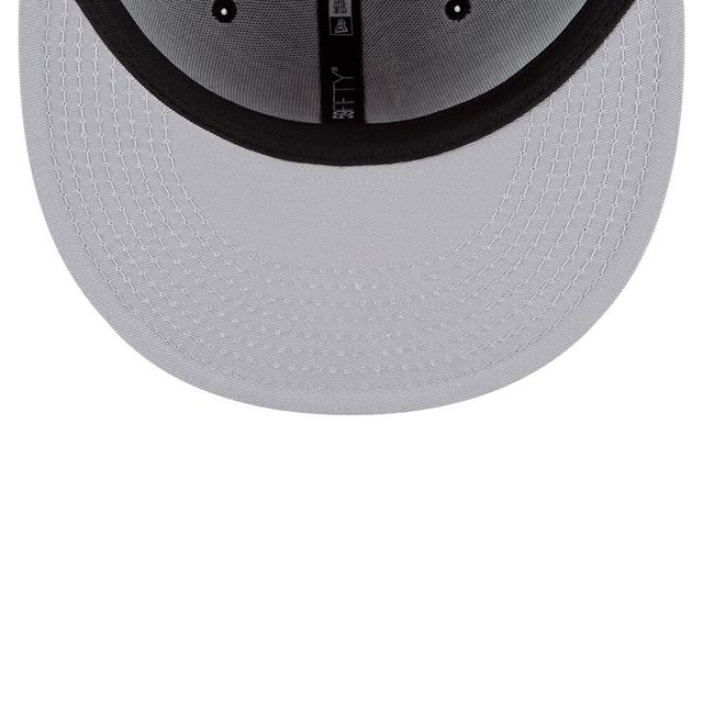 Casquette ajustée 59FIFTY Cleveland Guardians New Era noire/noire pour homme