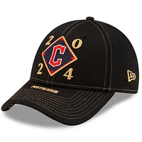 Men's New Era Black Cleveland Guardians 2024 American League Division Series Champions Locker Room 9FORTY Adjustable Hat