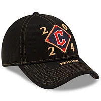 Men's New Era Black Cleveland Guardians 2024 American League Division Series Champions Locker Room 9FORTY Adjustable Hat