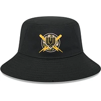 Bob New Era noir pour hommes des Cleveland Guardians 2024 Armed Forces Day