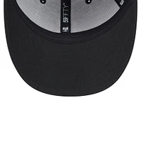 Casquette ajustée 59FIFTY à profil bas des Cleveland Guardians New Era pour hommes, noire
