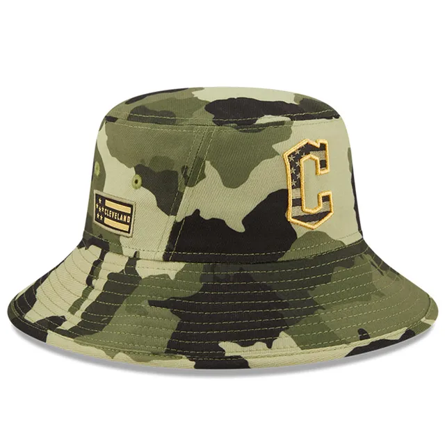 Texas Rangers New Era 2022 Armed Forces Day Bucket Hat - Camo