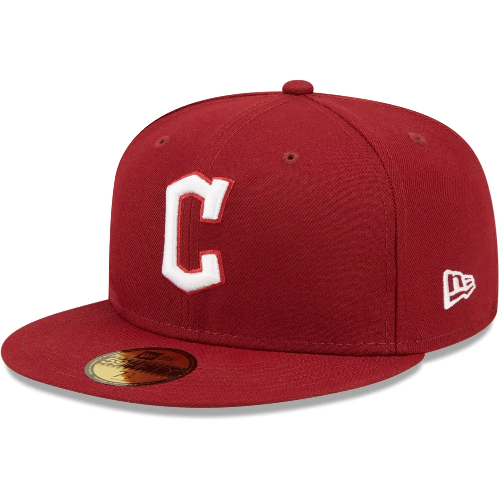 Lids Cleveland Guardians New Era White Logo 59FIFTY Fitted Hat