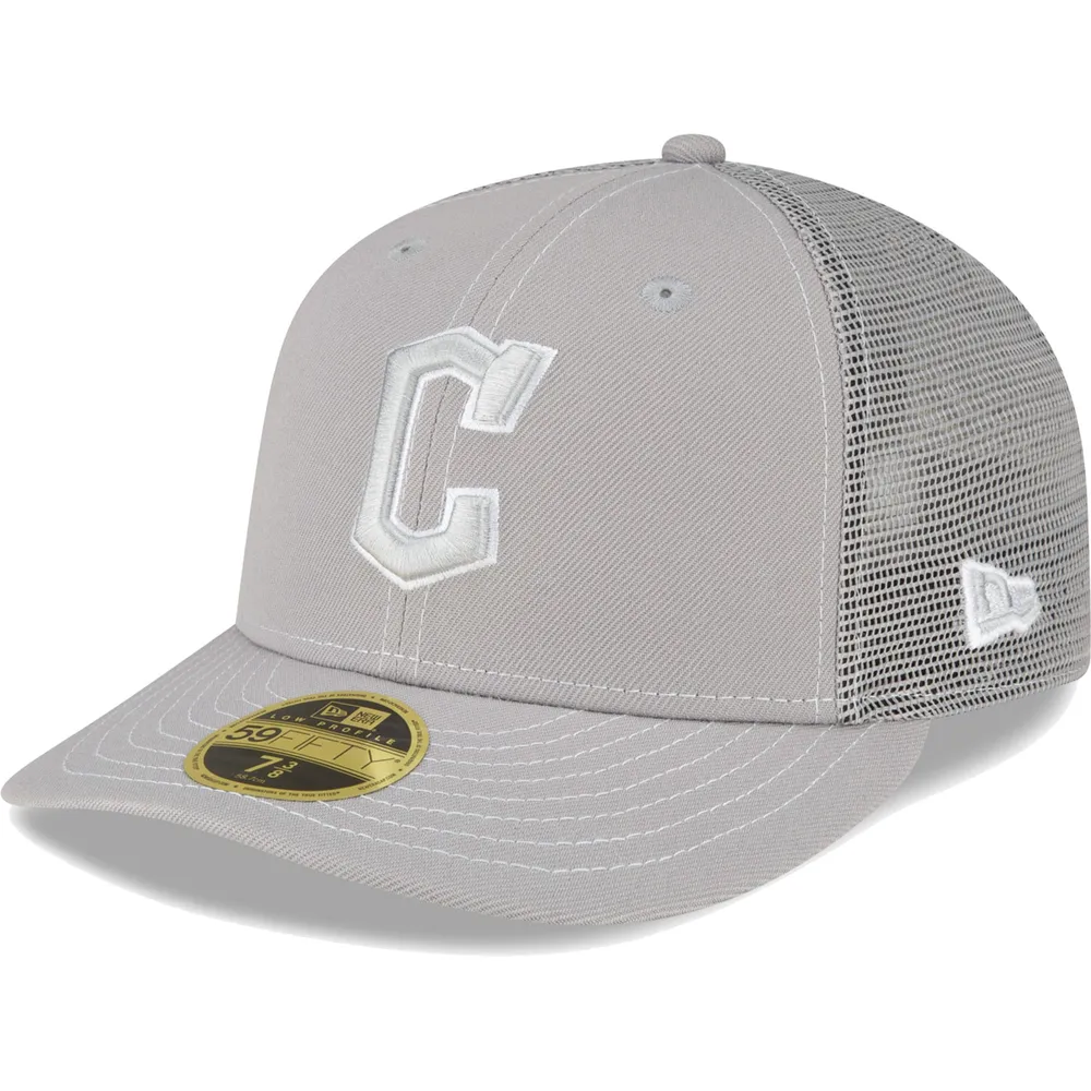 New Era Men's Cleveland Indians Golfer Gray Hat