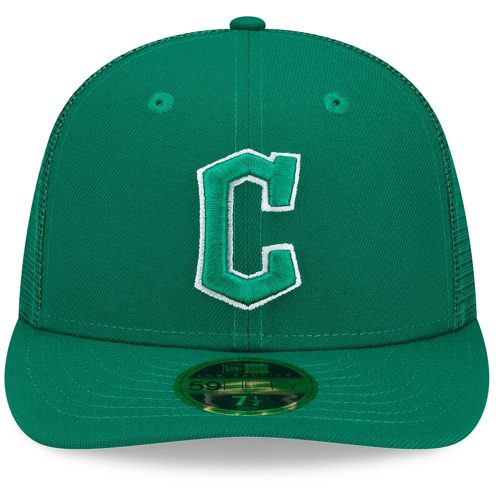 Men's New Era Green Cleveland Guardians 2022 St. Patrick's Day Low Profile 59FIFTY Fitted Hat