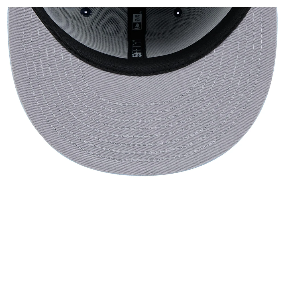 Men's New Era Navy/Light Blue Cleveland Guardians Color Pack 2-Tone 59FIFTY Fitted Hat