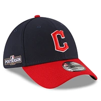 Casquette 39THIRTY Flex MLB Postseason 2024 Cleveland Guardians New Era bleu marine/rouge pour homme