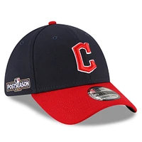 Casquette 39THIRTY Flex MLB Postseason 2024 Cleveland Guardians New Era bleu marine/rouge pour homme