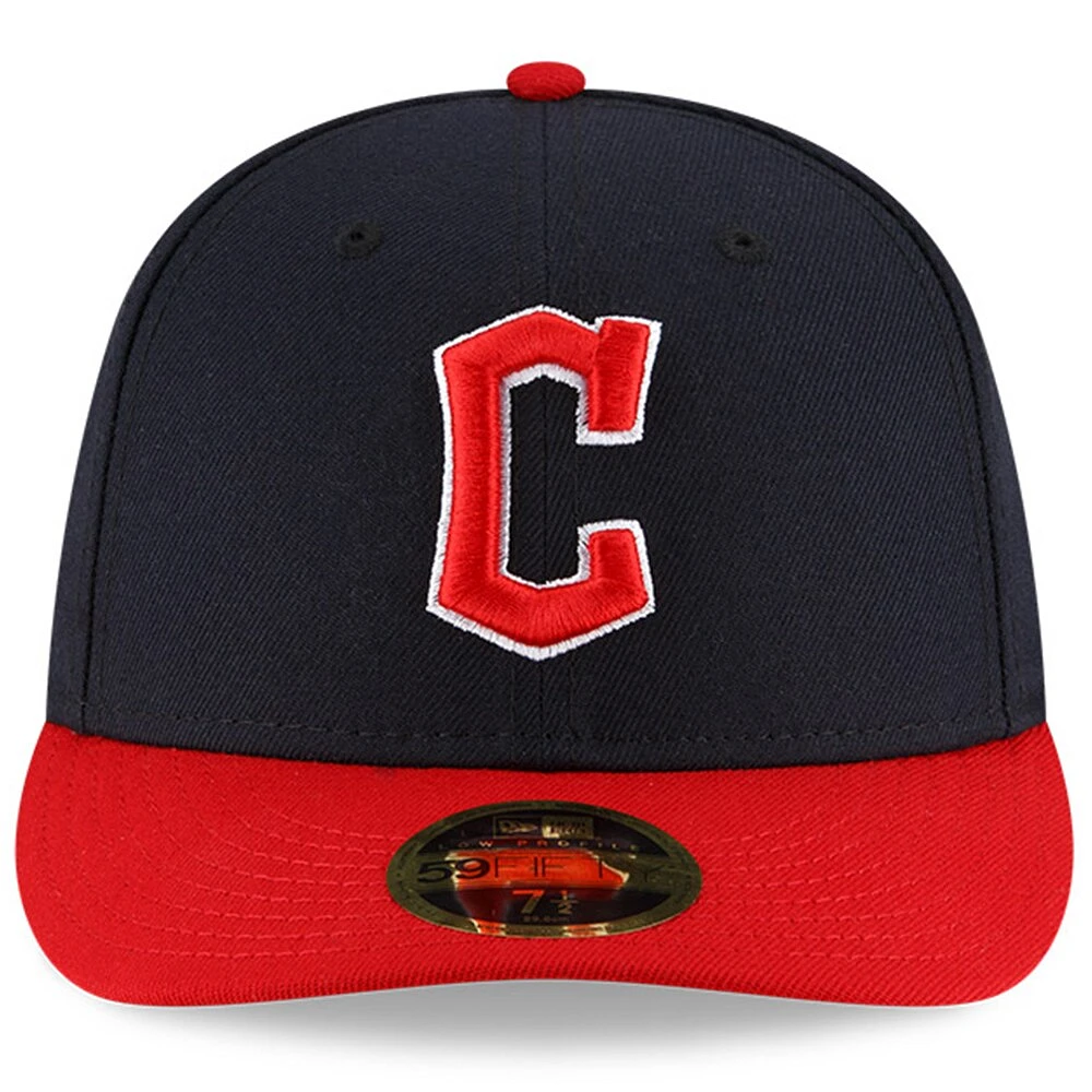 Men's New Era Navy/Red Cleveland Guardians Authentic Collection On-Field Home Low Profile 59FIFTY Fitted Hat