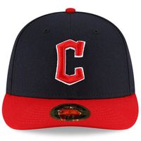 Men's New Era Navy/Red Cleveland Guardians Authentic Collection On-Field Home Low Profile 59FIFTY Fitted Hat