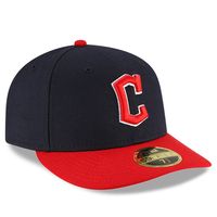 Men's New Era Navy/Red Cleveland Guardians Authentic Collection On-Field Home Low Profile 59FIFTY Fitted Hat