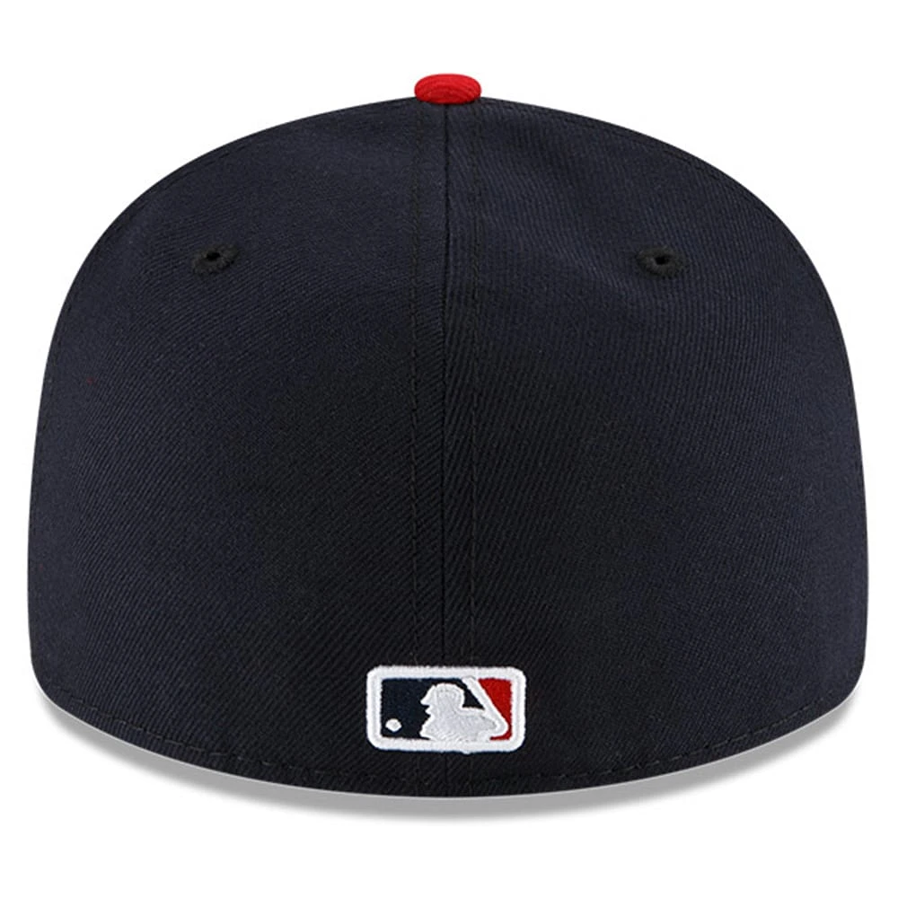 Men's New Era Navy/Red Cleveland Guardians Authentic Collection On-Field Home Low Profile 59FIFTY Fitted Hat