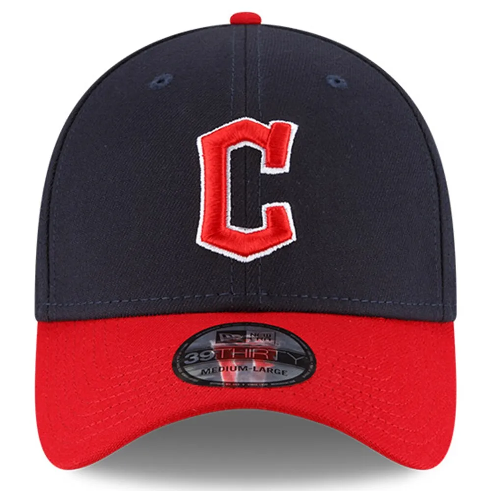 Casquette Flex 39THIRTY pour homme New Era bleu marine/rouge Cleveland Guardians Home Team Classic