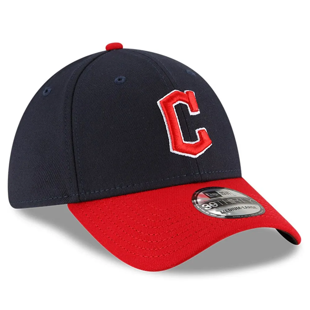 Casquette Flex 39THIRTY pour homme New Era bleu marine/rouge Cleveland Guardians Home Team Classic