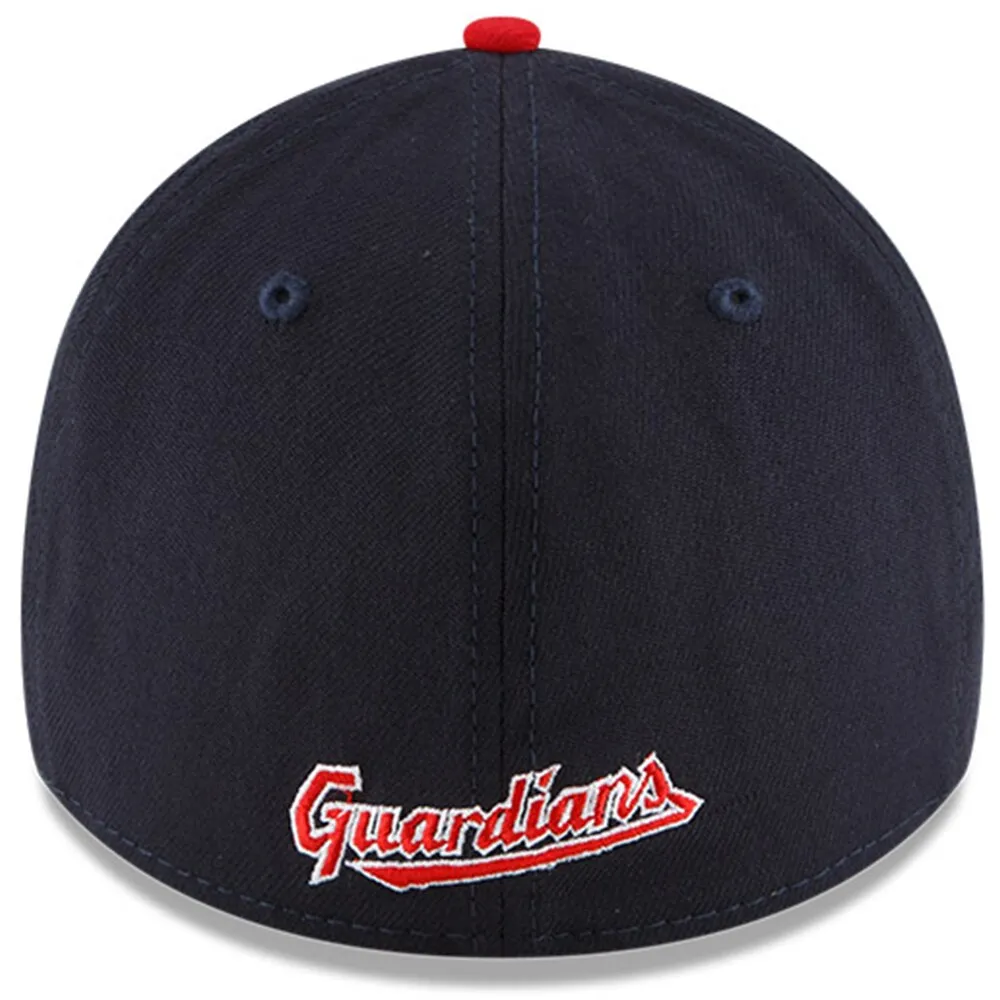 Casquette Flex 39THIRTY pour homme New Era bleu marine/rouge Cleveland Guardians Home Team Classic