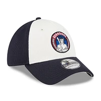 Casquette d'entraînement au bâton 39THIRTY Flex City Connect des Cleveland Guardians New Era pour homme, bleu marine et blanc