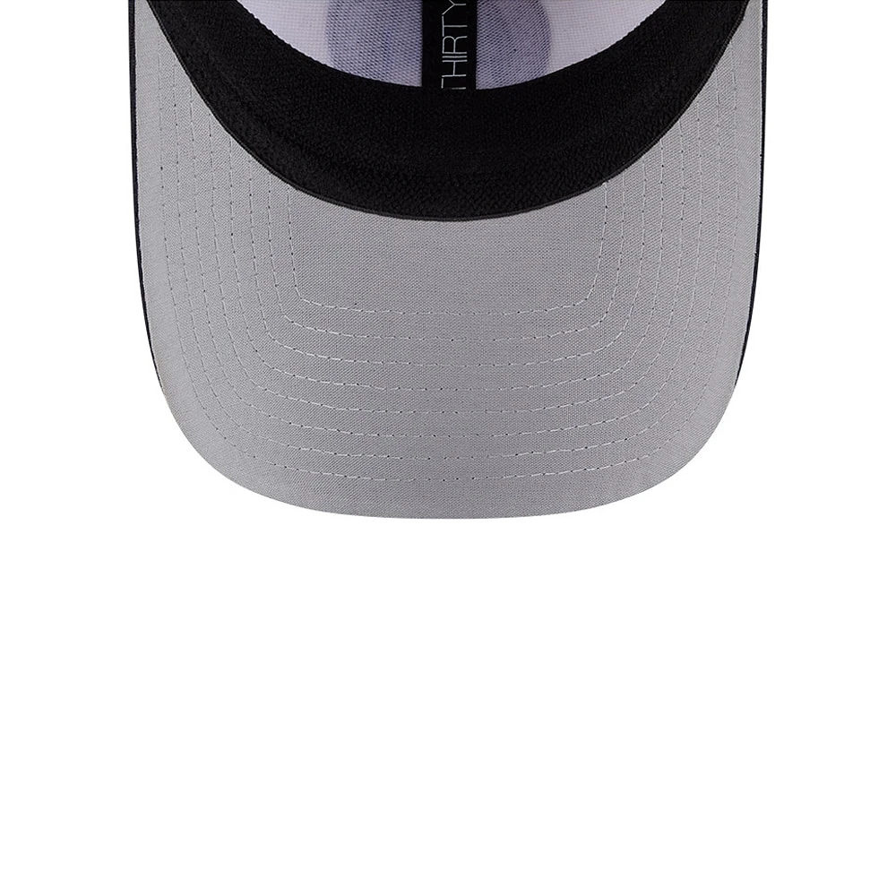 Casquette d'entraînement au bâton 39THIRTY Flex City Connect des Cleveland Guardians New Era pour homme, bleu marine et blanc