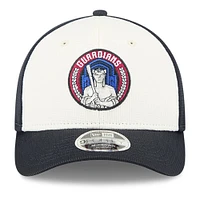 Men's New Era Navy/White Cleveland Guardians City Connect Batting Practice 9FORTY M-Crown Adjustable Hat