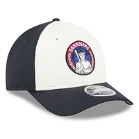 Men's New Era Navy/White Cleveland Guardians City Connect Batting Practice 9FORTY M-Crown Adjustable Hat