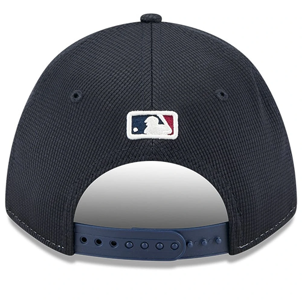 Men's New Era Navy/White Cleveland Guardians City Connect Batting Practice 9FORTY M-Crown Adjustable Hat