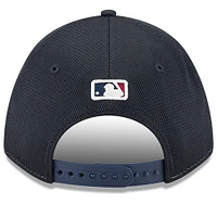 Men's New Era Navy/White Cleveland Guardians City Connect Batting Practice 9FORTY M-Crown Adjustable Hat
