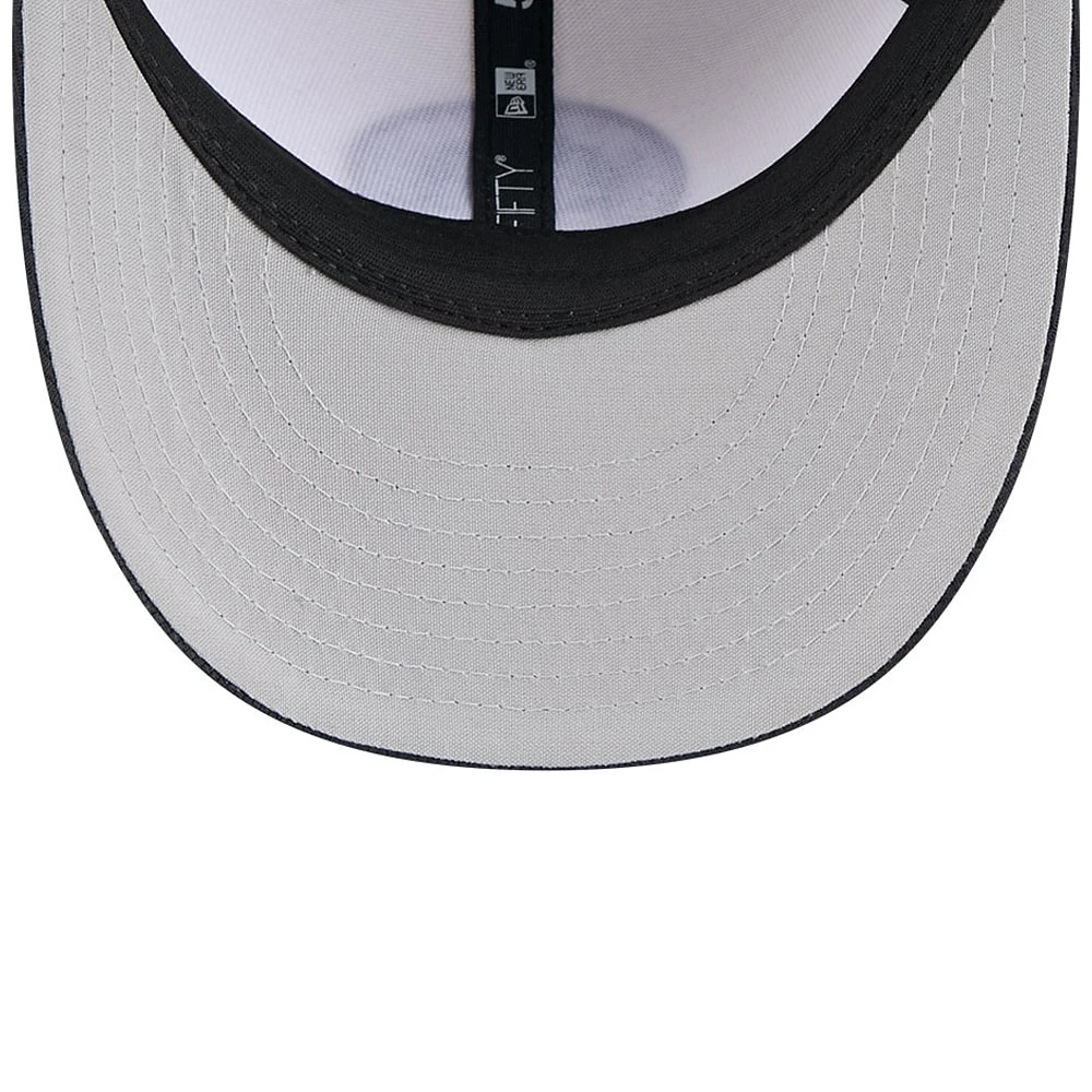 Casquette d'entraînement au bâton New Era 59FIFTY bleu marine/blanc City Connect des Cleveland Guardians pour homme