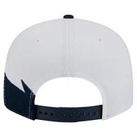 Men's New Era Navy/White Cleveland Guardians Jagged 9FIFTY Snapback Hat