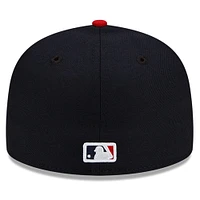 Casquette ajustée 59FIFTY Day des Cleveland Guardians 2024 Jackie Robinson New Era pour homme, bleu marine