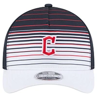 Men's New Era  Navy Cleveland Guardians Gradient 9FORTY M-Crown Adjustable Hat