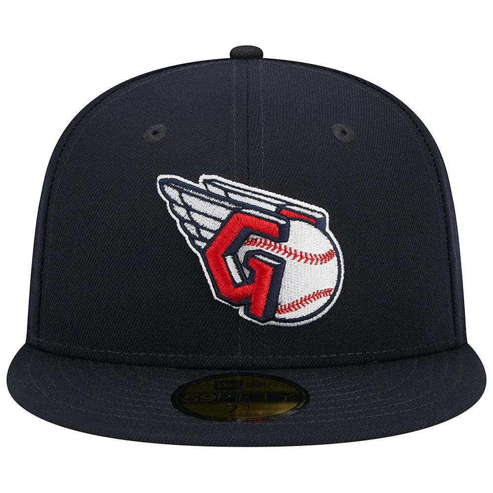 Casquette ajustée 59FIFTY pour homme New Era Navy Cleveland Guardians Logo principal 2019 MLB All-Star Game Team Color