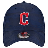 Men's New Era Navy Cleveland Guardians Subtle Camo 39THIRTY Flex Hat