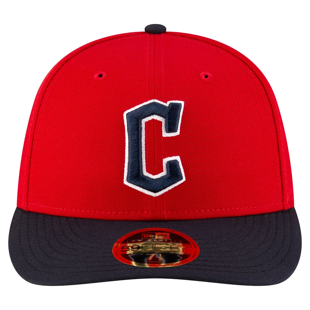 Men's New Era  Red/Black Cleveland Guardians Authentic Collection On-Field Low Profile 59FIFTY Fitted Hat