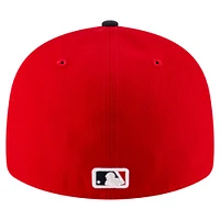 Men's New Era  Red/Black Cleveland Guardians Authentic Collection On-Field Low Profile 59FIFTY Fitted Hat
